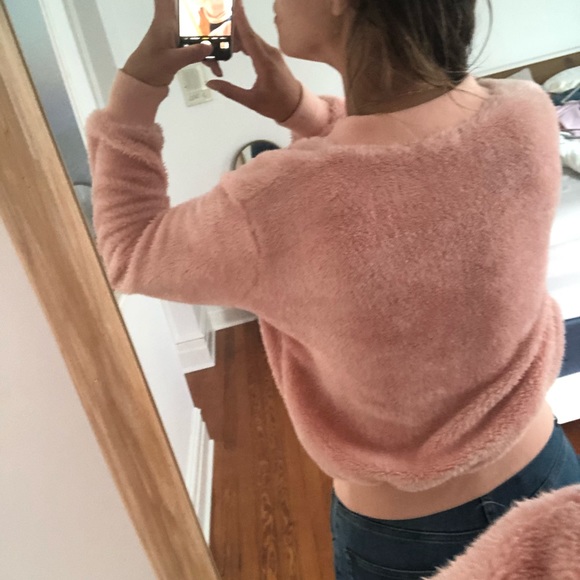 LF Pink Fuzzy Bomber - Picture 3 of 5